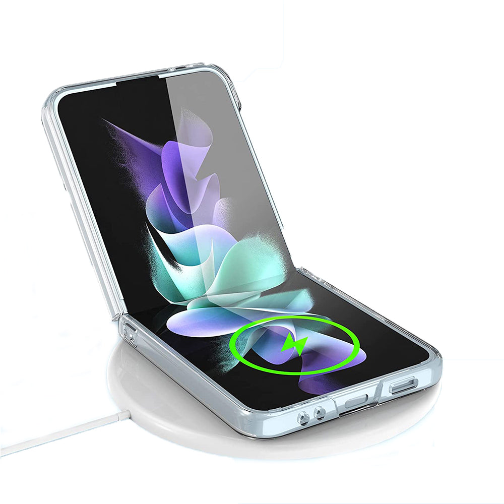 Frosted Phone Case with Ring for Samsung Galaxy Z Flip 4