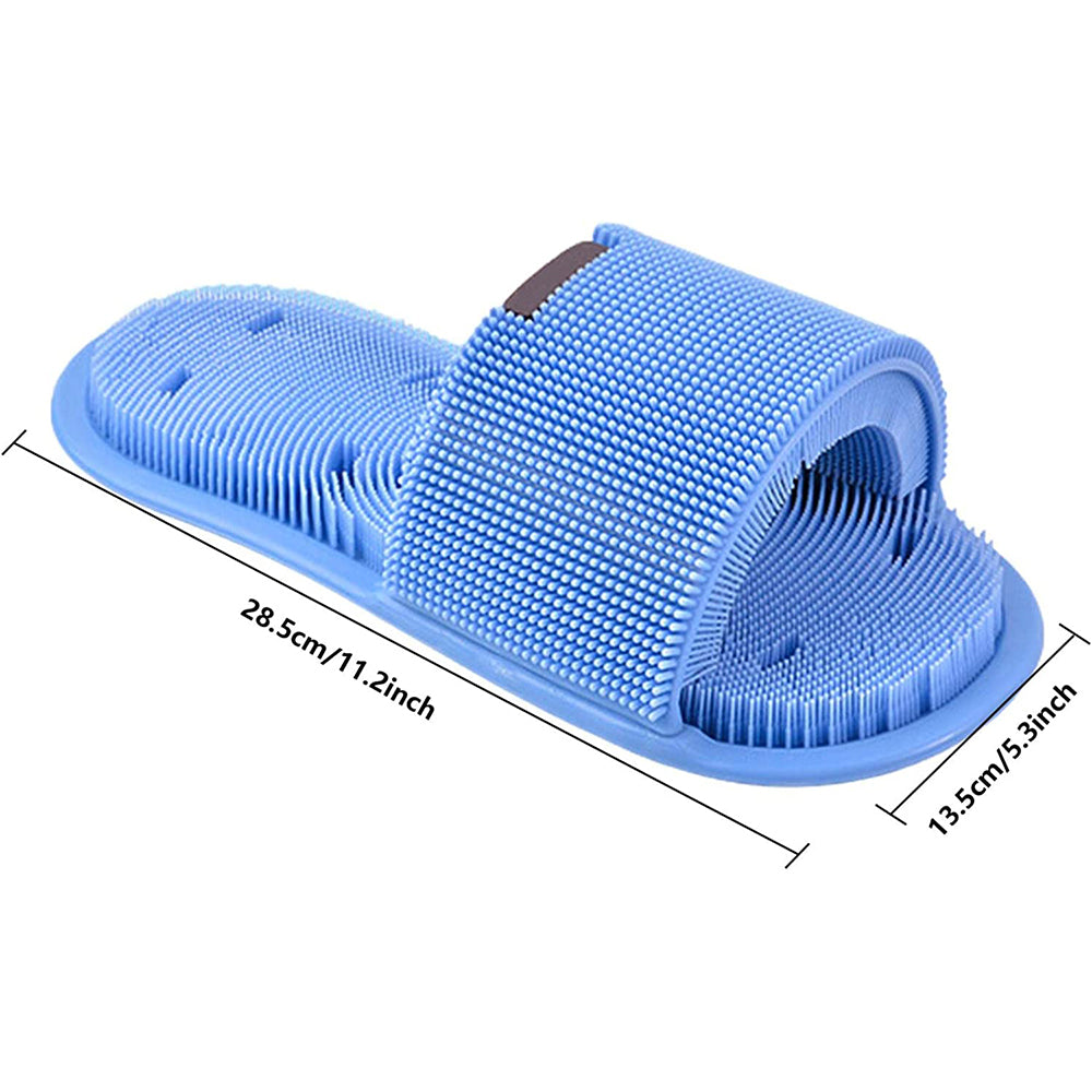 Pair of Exfoliating Shower Foot Scrubber Slippers