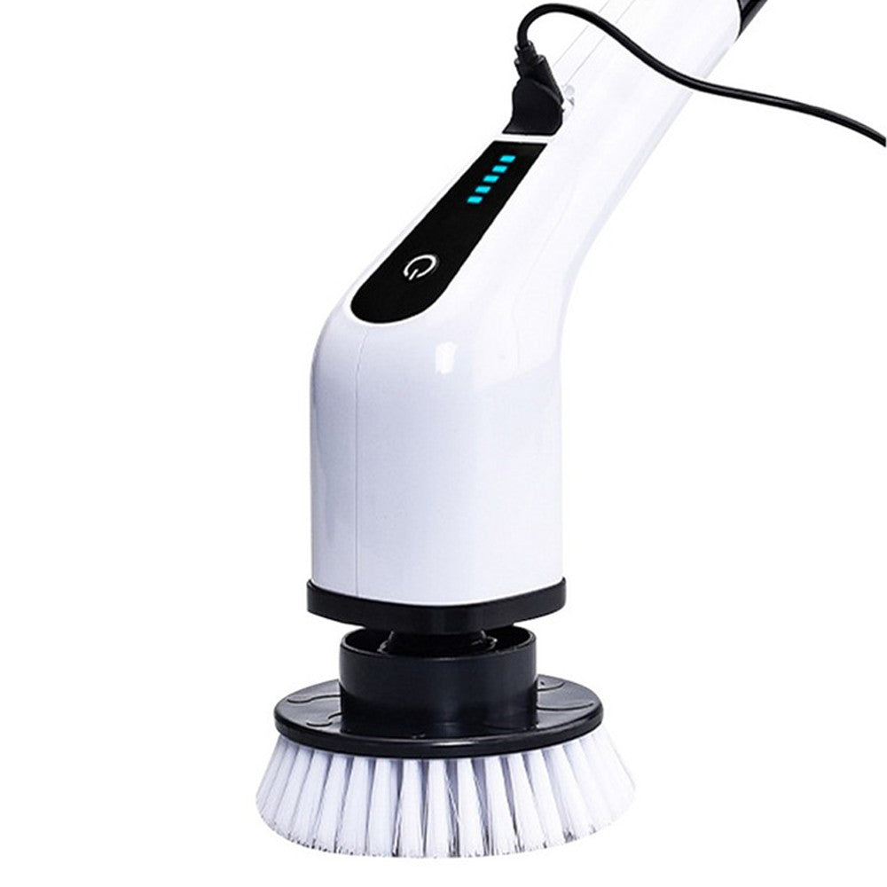 Retractable Electric Cleaning Brush Set USB Rechargeable Spin Scrubber