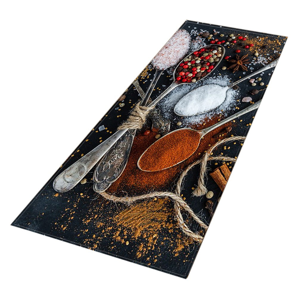 90x60cm Anti-Oil Kitchen Floor Mat Non-Slip Dining Room Area Rug Style 1