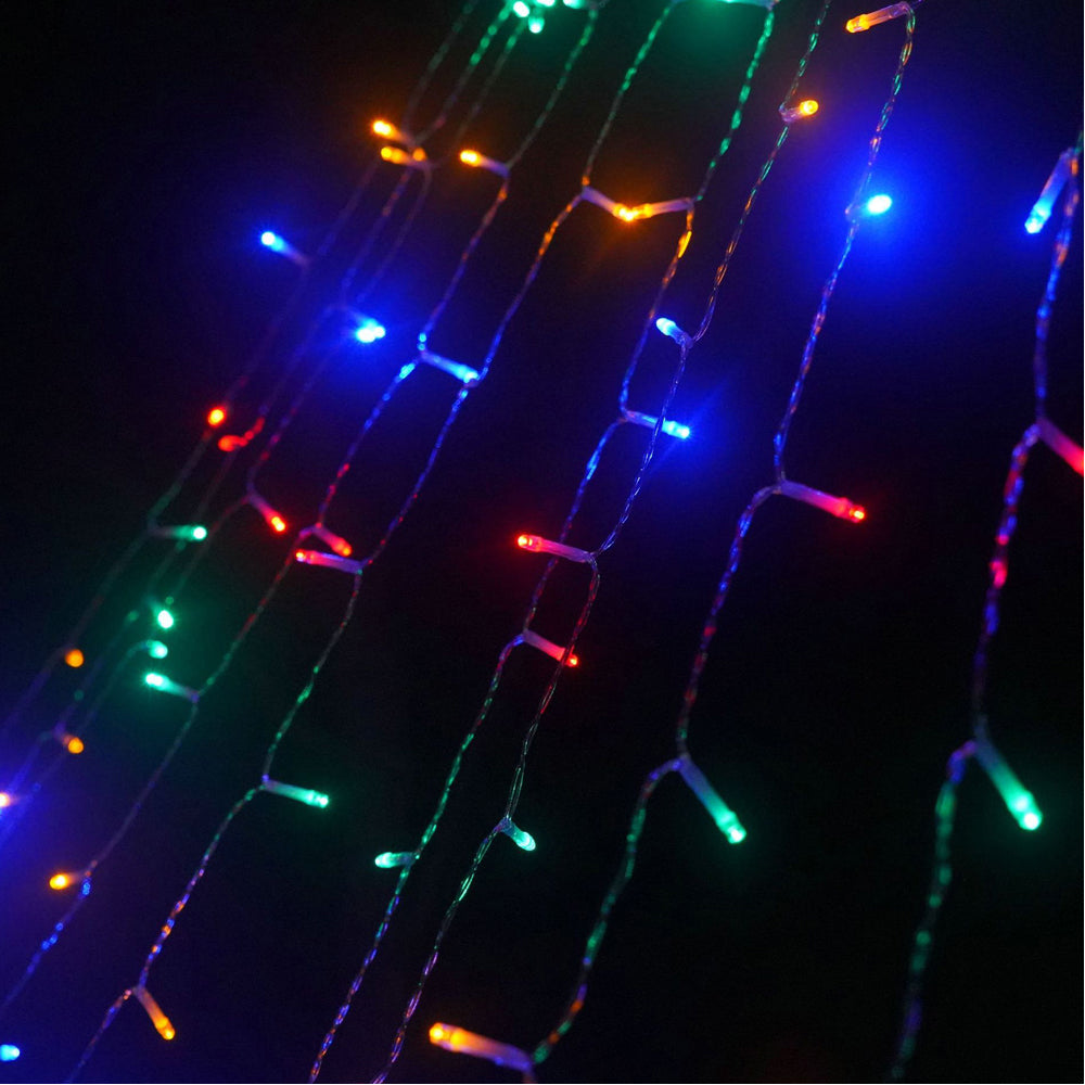 Christmas Solar Waterfall String Light Multicolor Lights