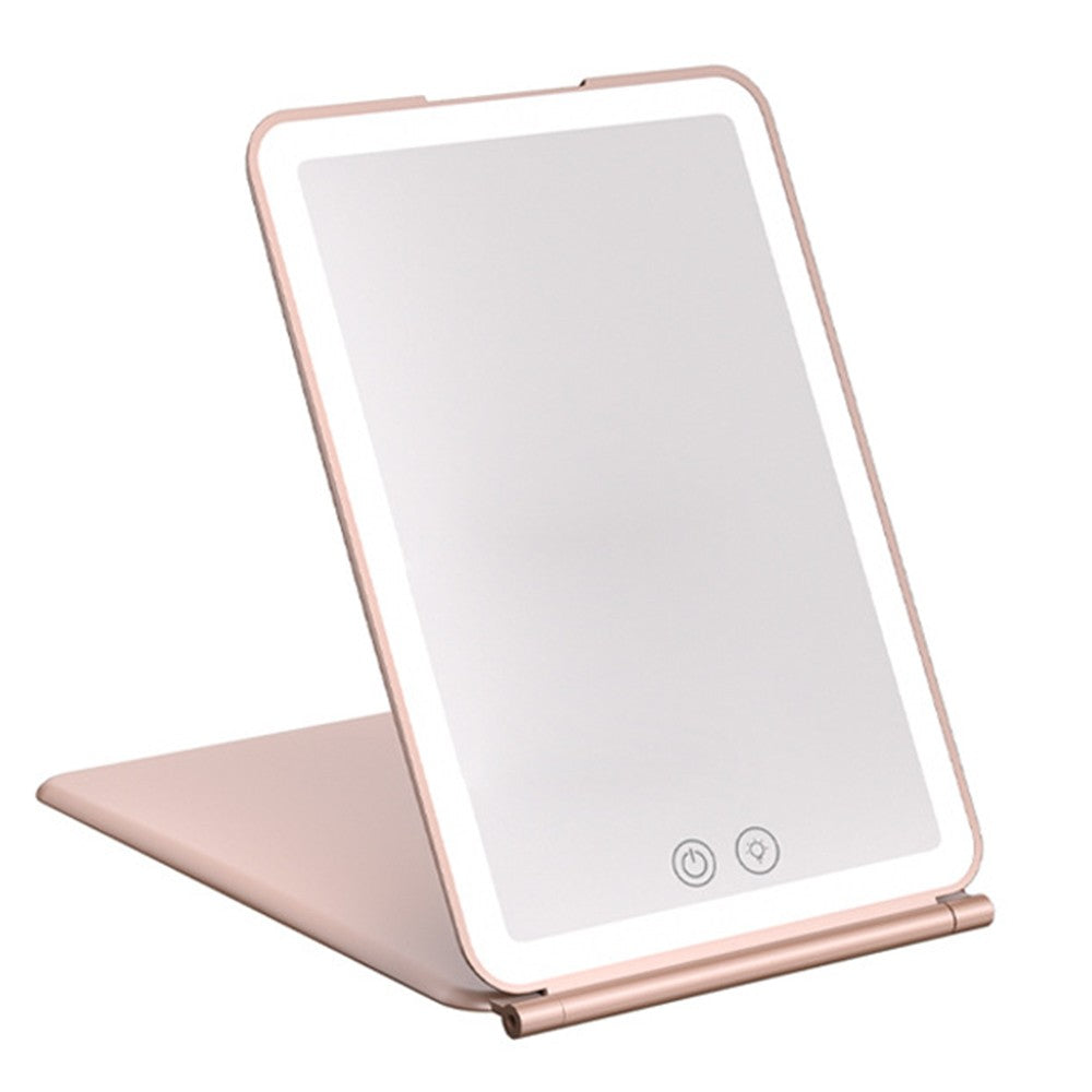 USB Touch Screen Makeup Mirror with 10X Magnifying Rose Gold