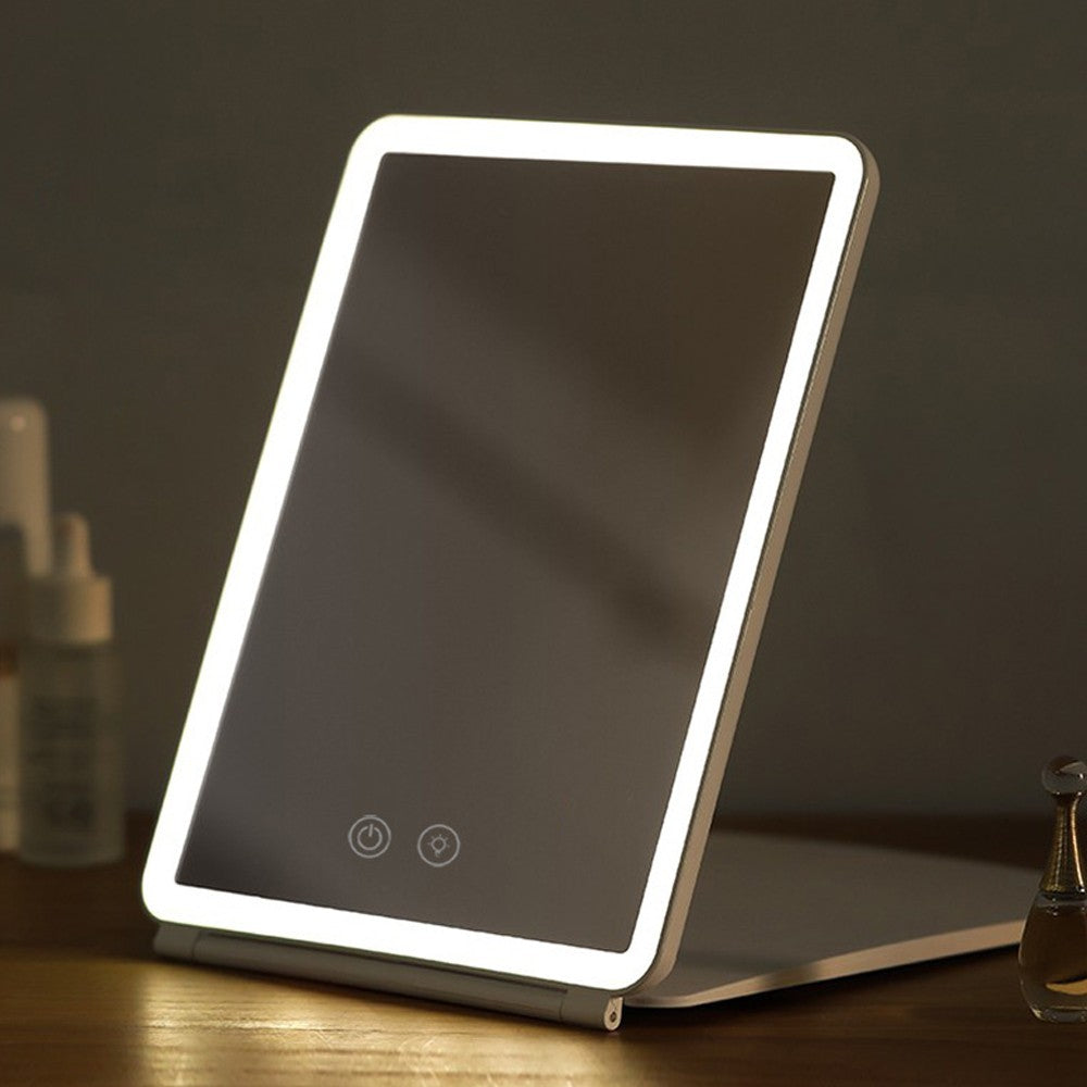 USB Touch Screen Makeup Mirror with 10X Magnifying White