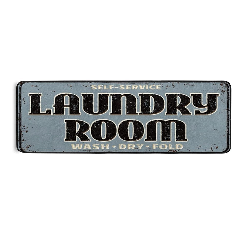 40x60cm Printed Laundry Room Rug Runner Non Slip Floor Mat Style 5