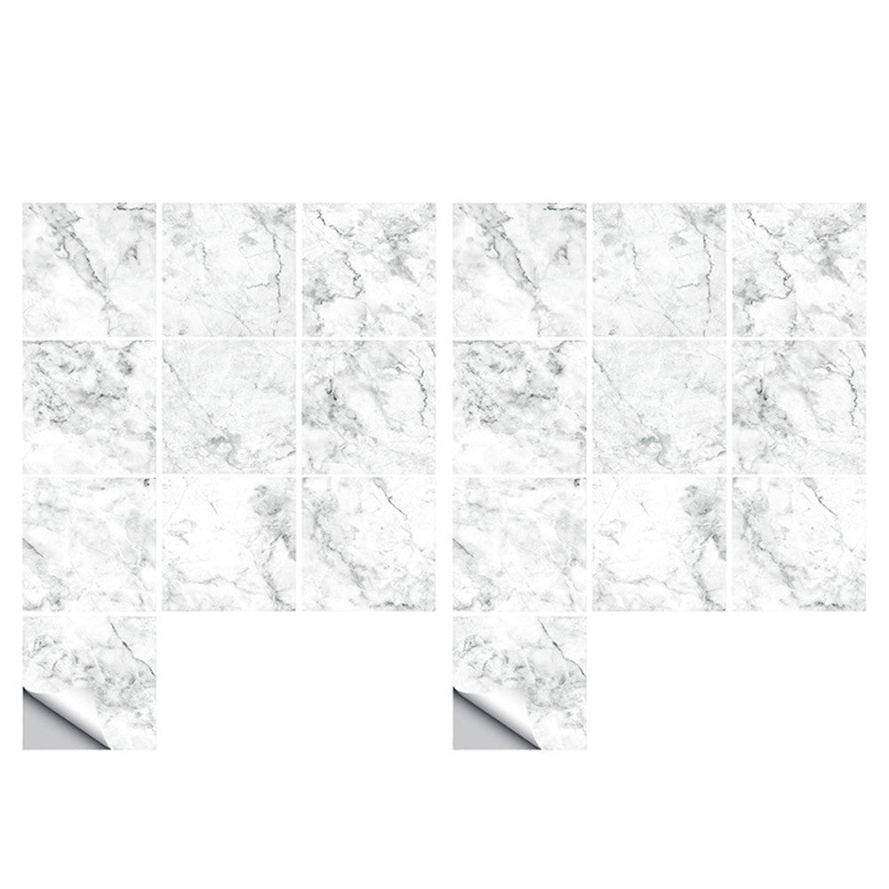 20Pcs 15x15cm Marble Style Tile Wall Stickers Removable Wallpaper Decal Style 3