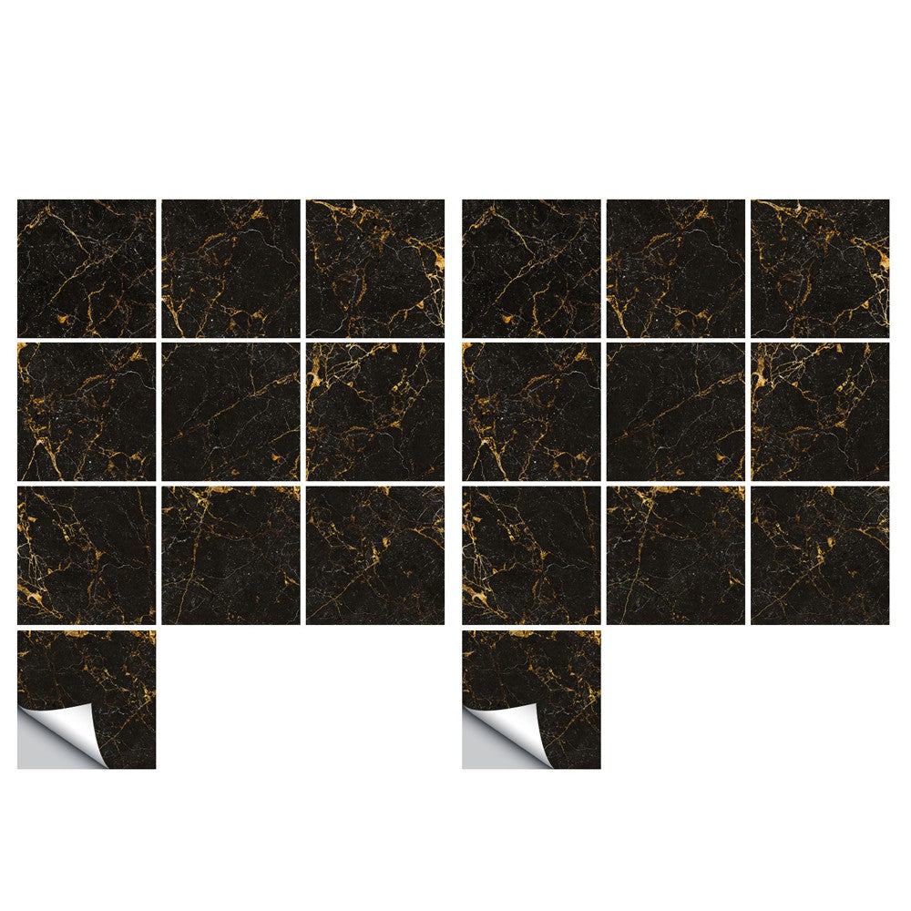 20Pcs 15x15cm Marble Style Tile Wall Stickers Removable Wallpaper Decal Style 4