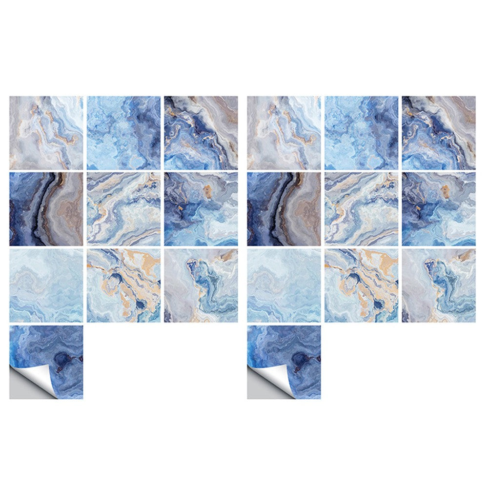 20Pcs 15x15cm Marble Style Tile Wall Stickers Removable Wallpaper Decal Style 5