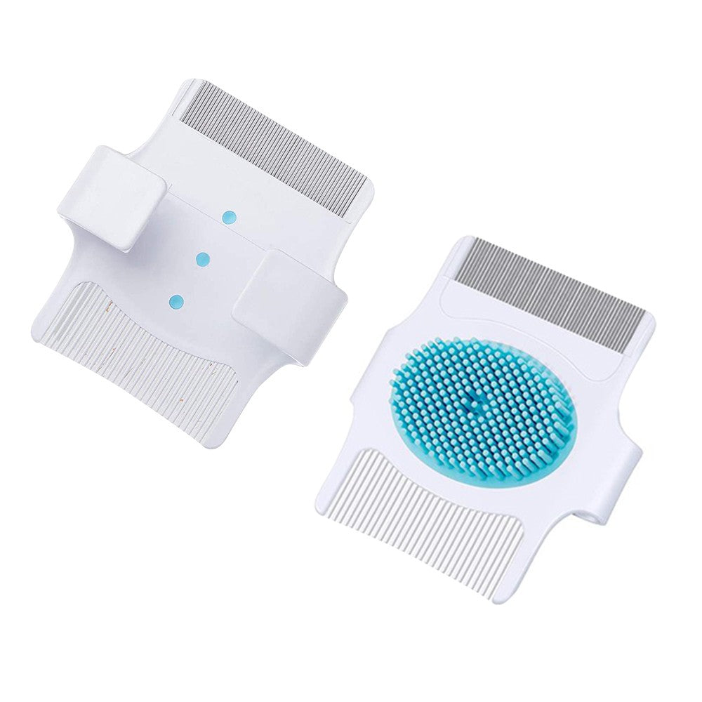 2Pcs 3 in 1 Pet Grooming Brush with Combs Cat Dog Massage Comb Random Color