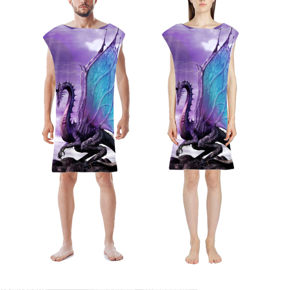 75x110cm Unisex Hooded Beach Towel Changing Robe Quick Dry Bathrobe Style 1