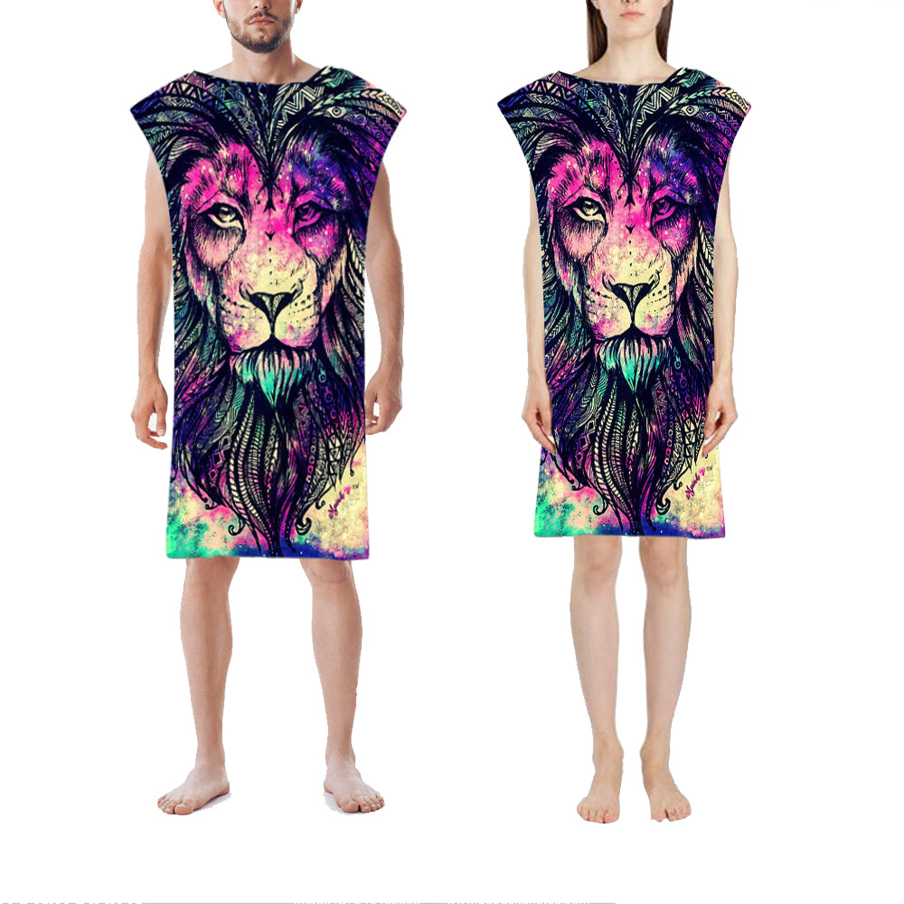 75x110cm Unisex Hooded Beach Towel Changing Robe Quick Dry Bathrobe Style 7