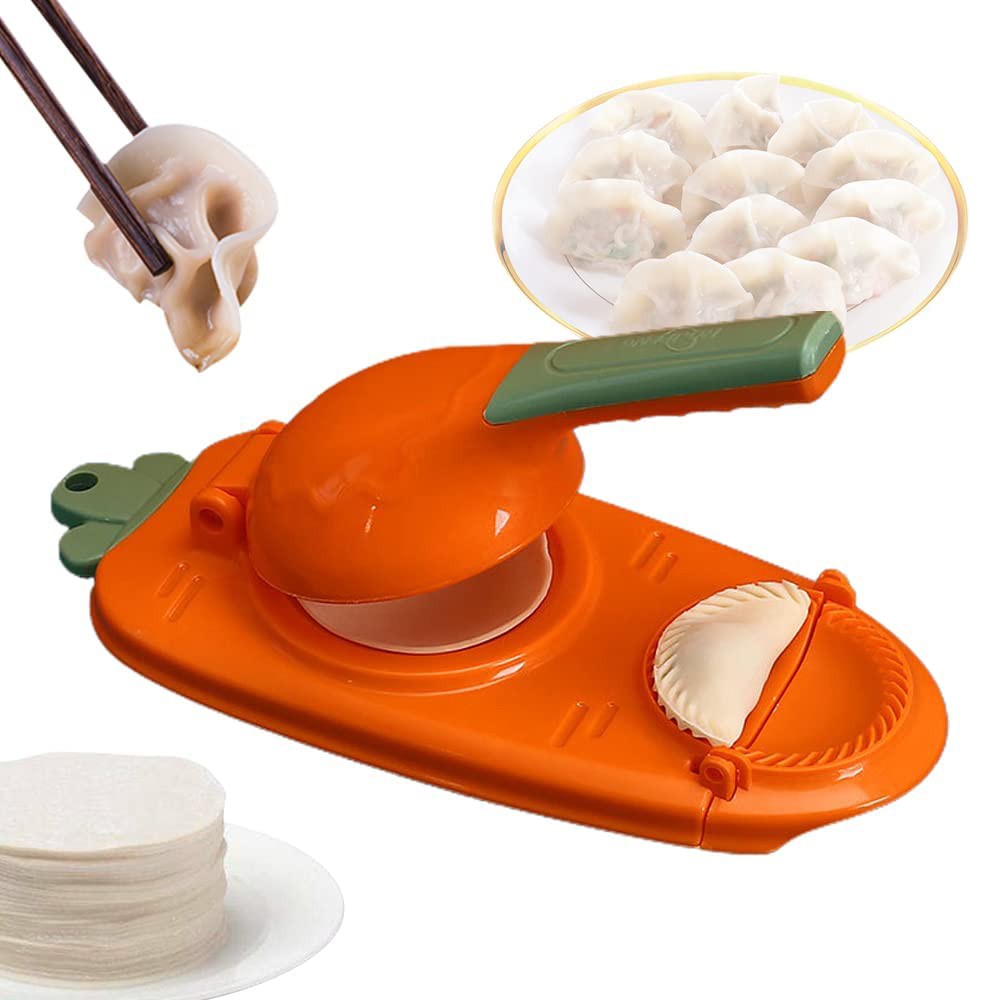 2Pcs 2 in 1 Kitchen Dumpling Machine Maker Dumpling Baking Pastry Making Tool