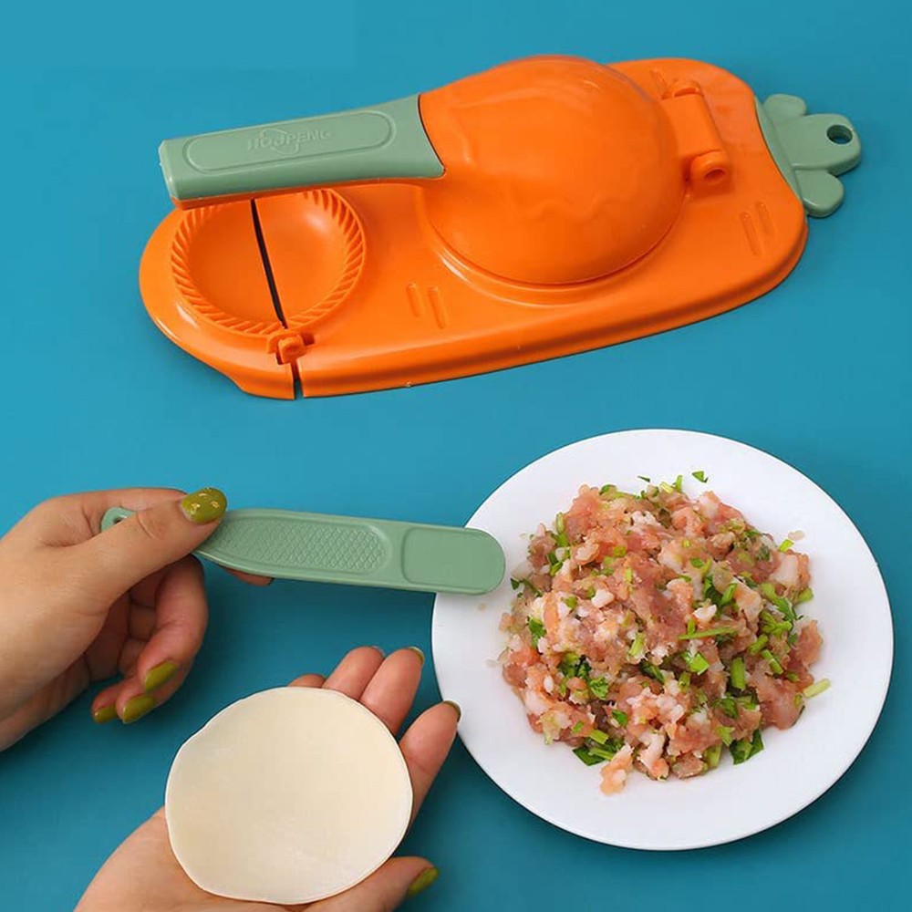 2Pcs 2 in 1 Kitchen Dumpling Machine Maker Dumpling Baking Pastry Making Tool