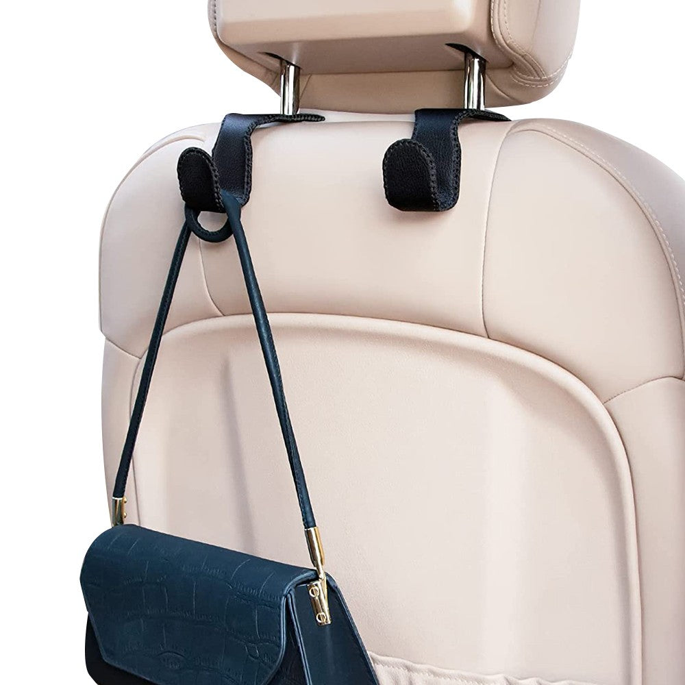 2Pcs Car Seat Back Hooks Headrest Hangers Car Purse Bag Storage Hooks Holder