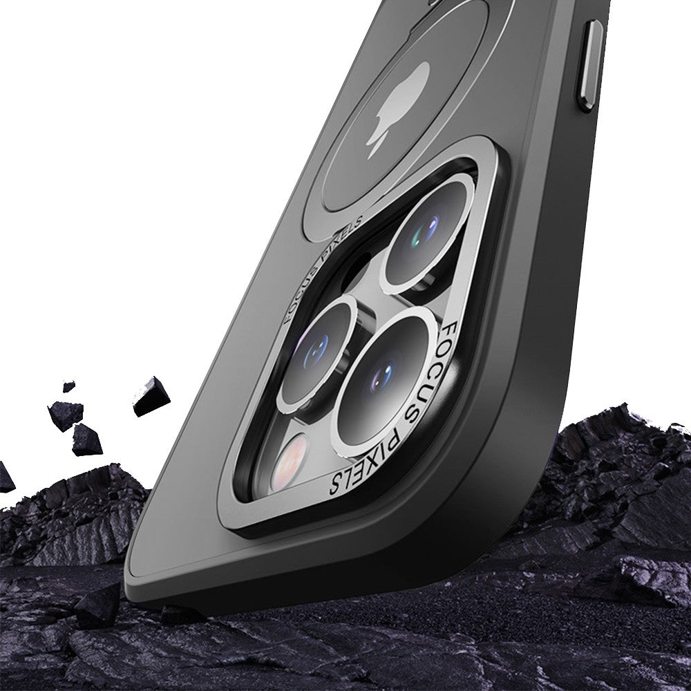 For iPhone 14 Pro Magnetic Phone Case Shockproof Cover Black