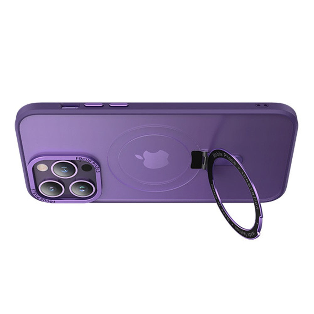 For iPhone 14 Plus Magnetic Phone Case Shockproof Cover Purple