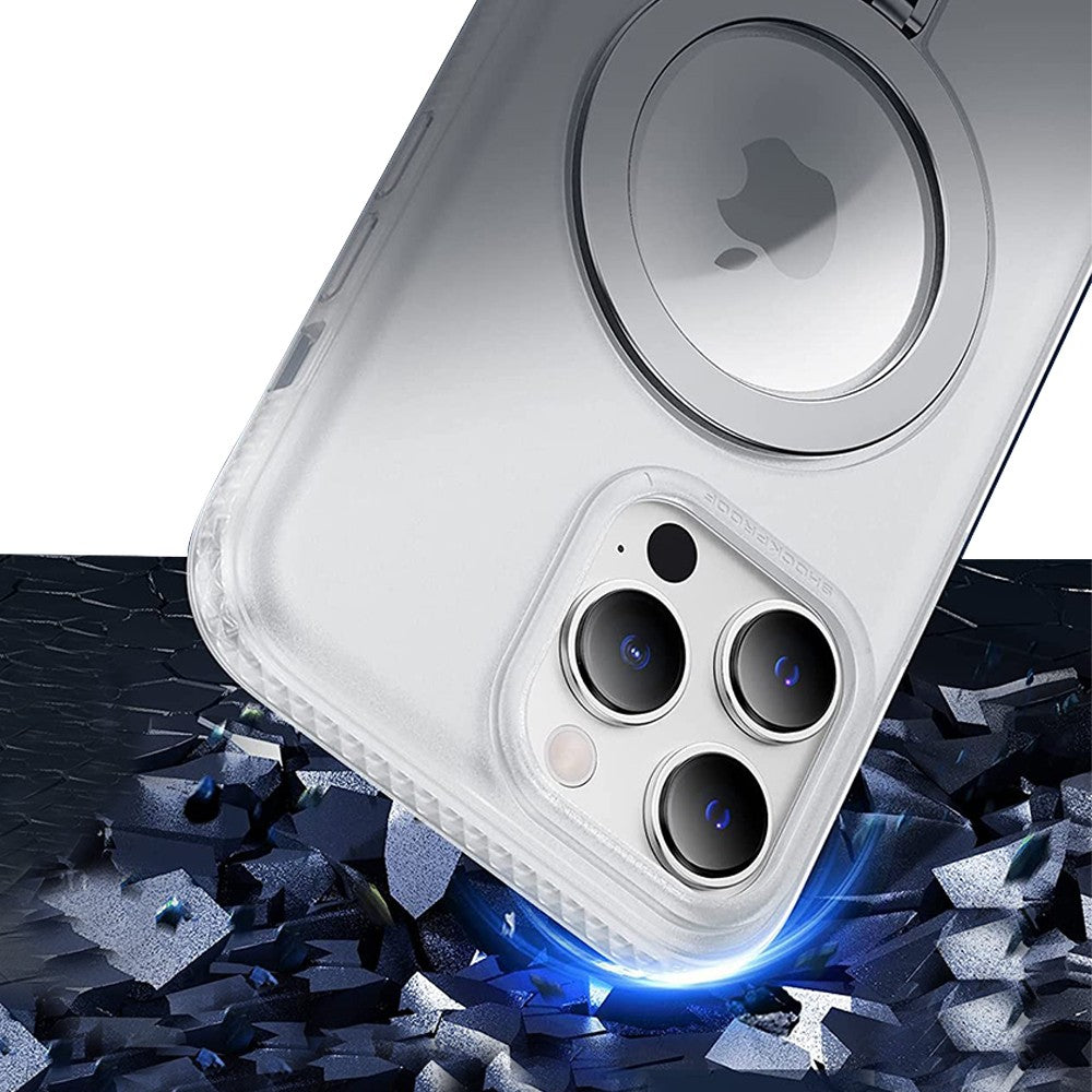 For iPhone 14 Plus Magnetic Phone Case Shockproof Cover Silver