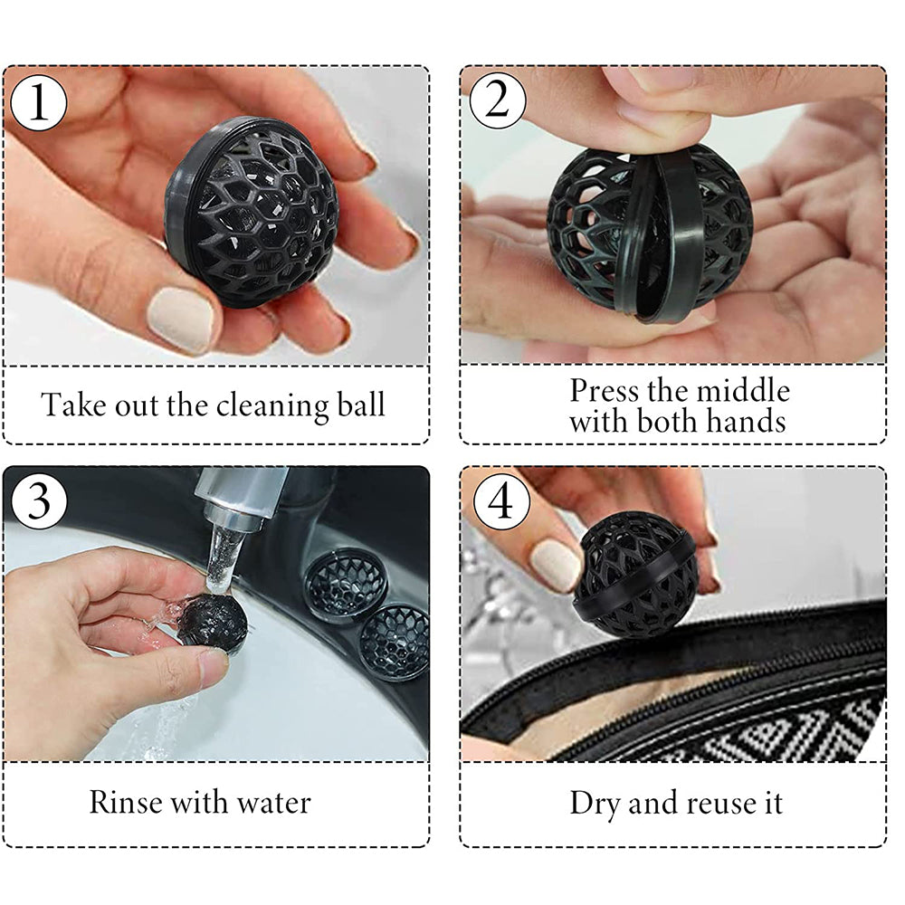 2 X Inner Sticky Balls Bag Cleaning Sticky Inside Balls Backpack Cleaner Balls
