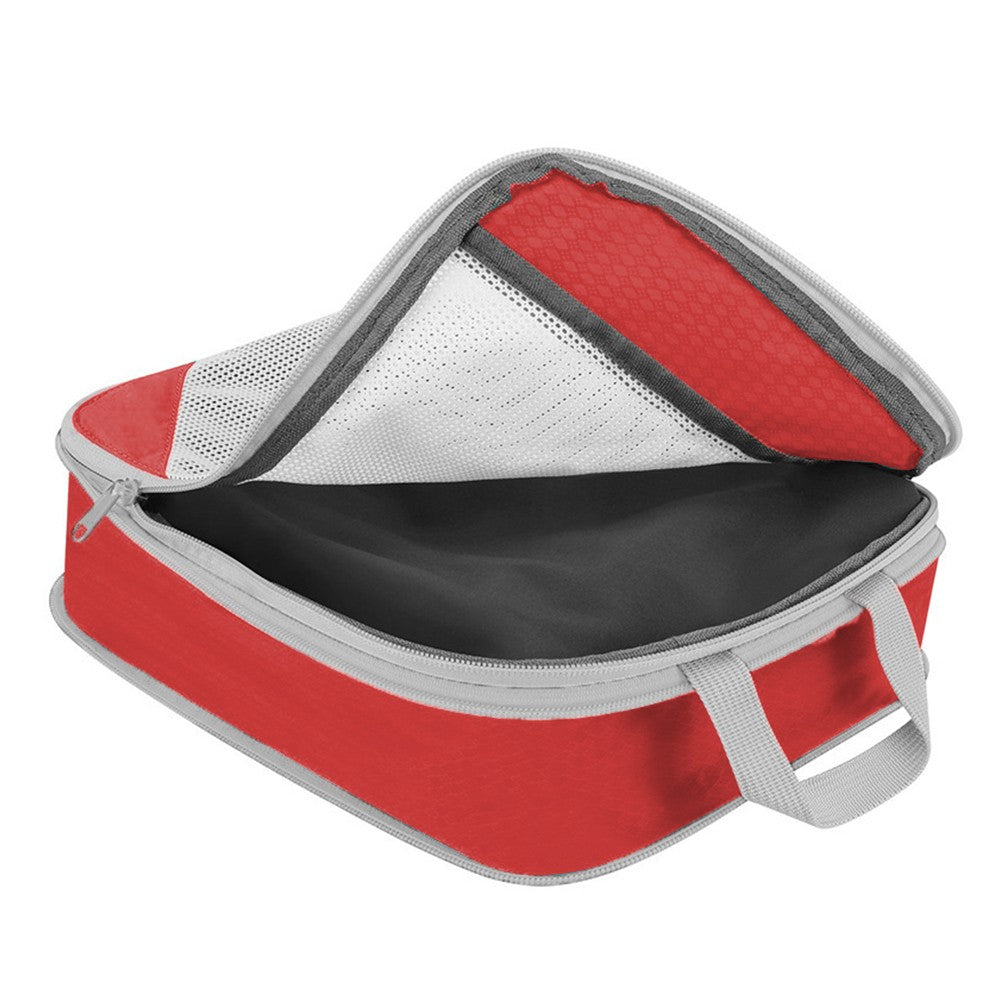 Set of 6Pcs Travel Storage Bags Clothes Organizer Pouch with Shoes Bag Red