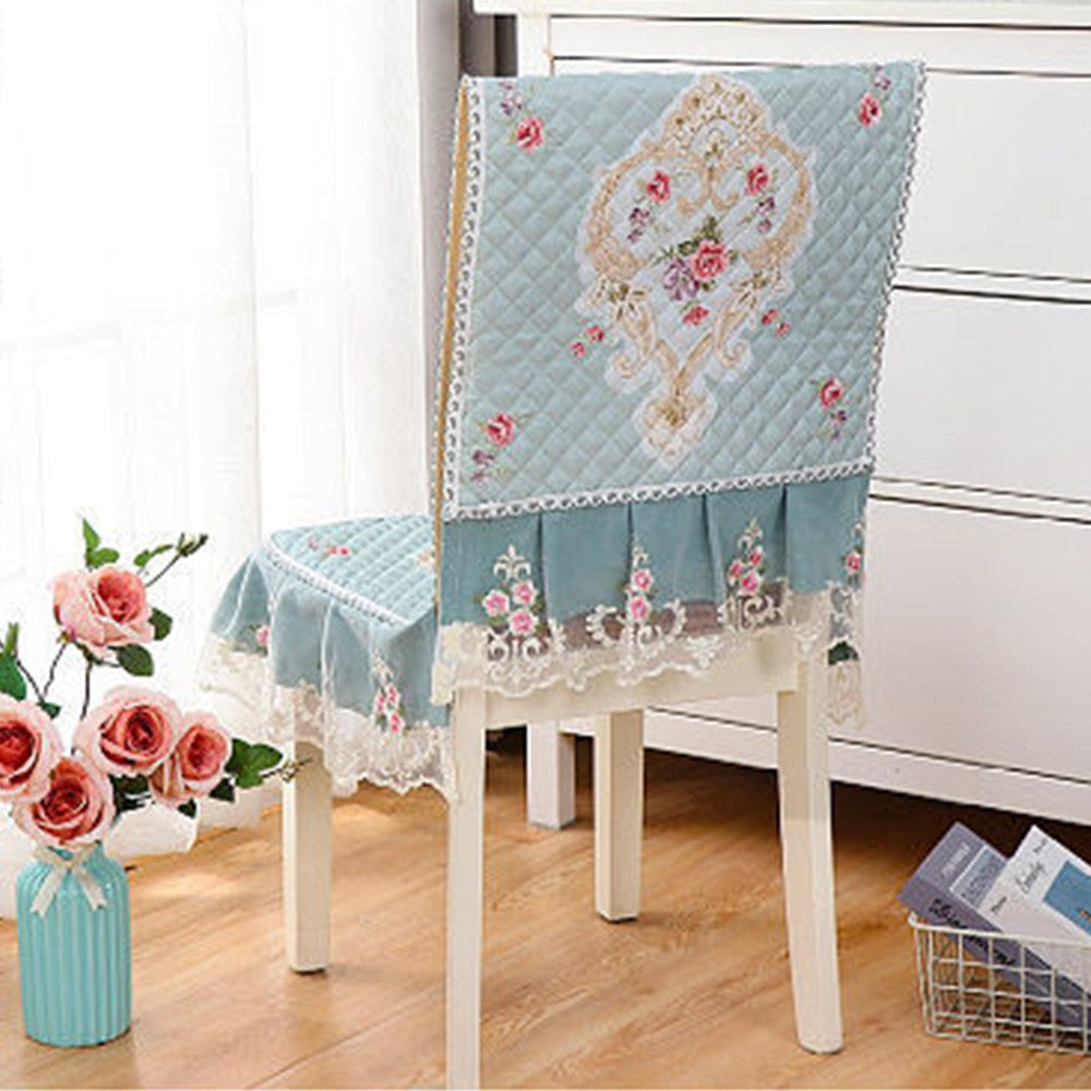 2 X Stretch Dining Chair Cover Non-Slip Thickened Slipcover Seat Cover Green