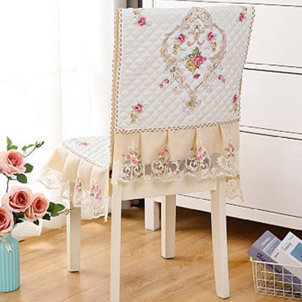 2 X Stretch Dining Chair Cover Non-Slip Thickened Slipcover Seat Cover White