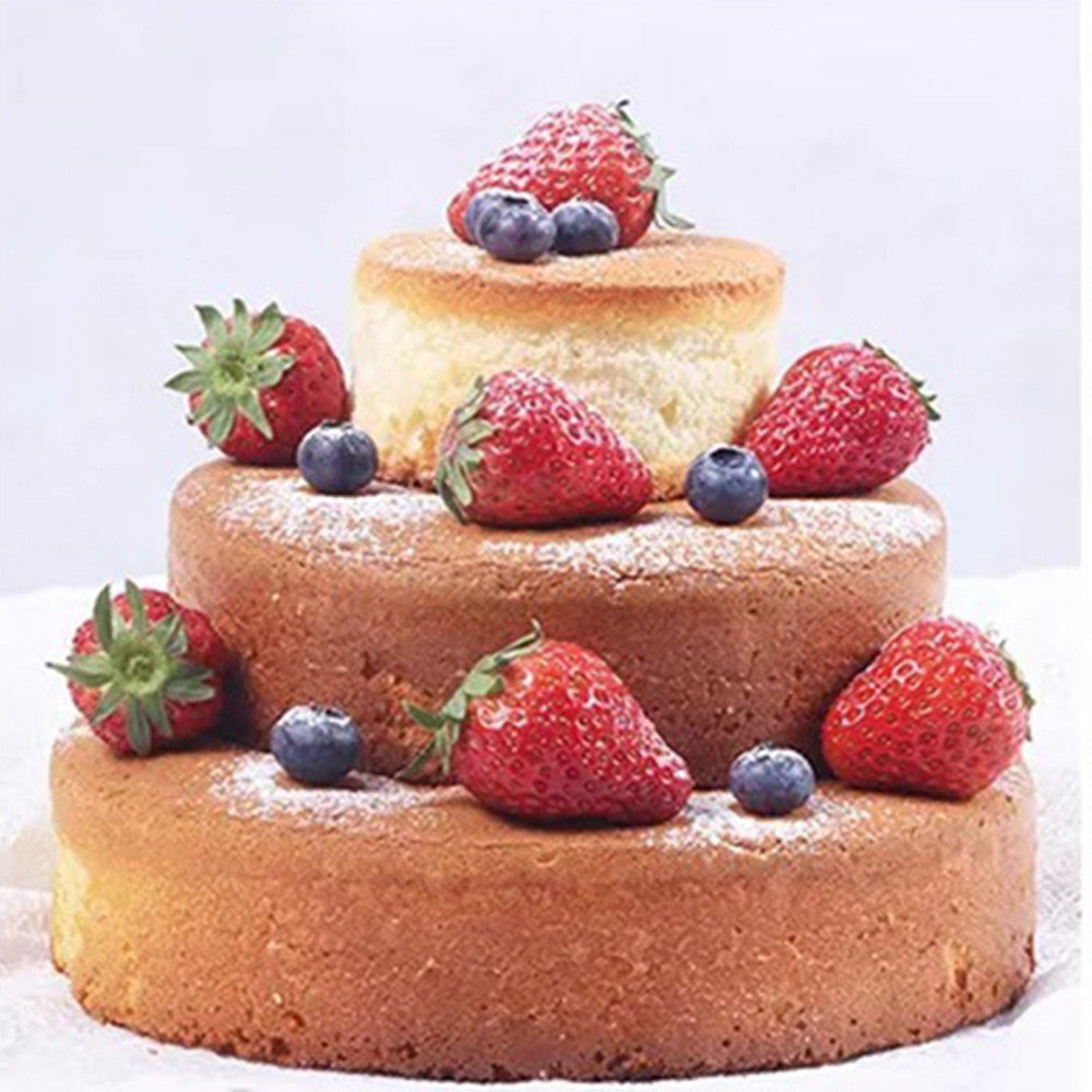 6 Inch Round Silicone Cake Pan Non-stick Baking Tray DIY Bakeware Mould Blue