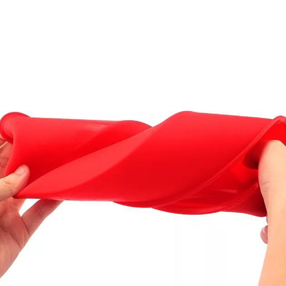 10 Inch Round Silicone Cake Pan Non-stick Baking Tray DIY Bakeware Mould Red