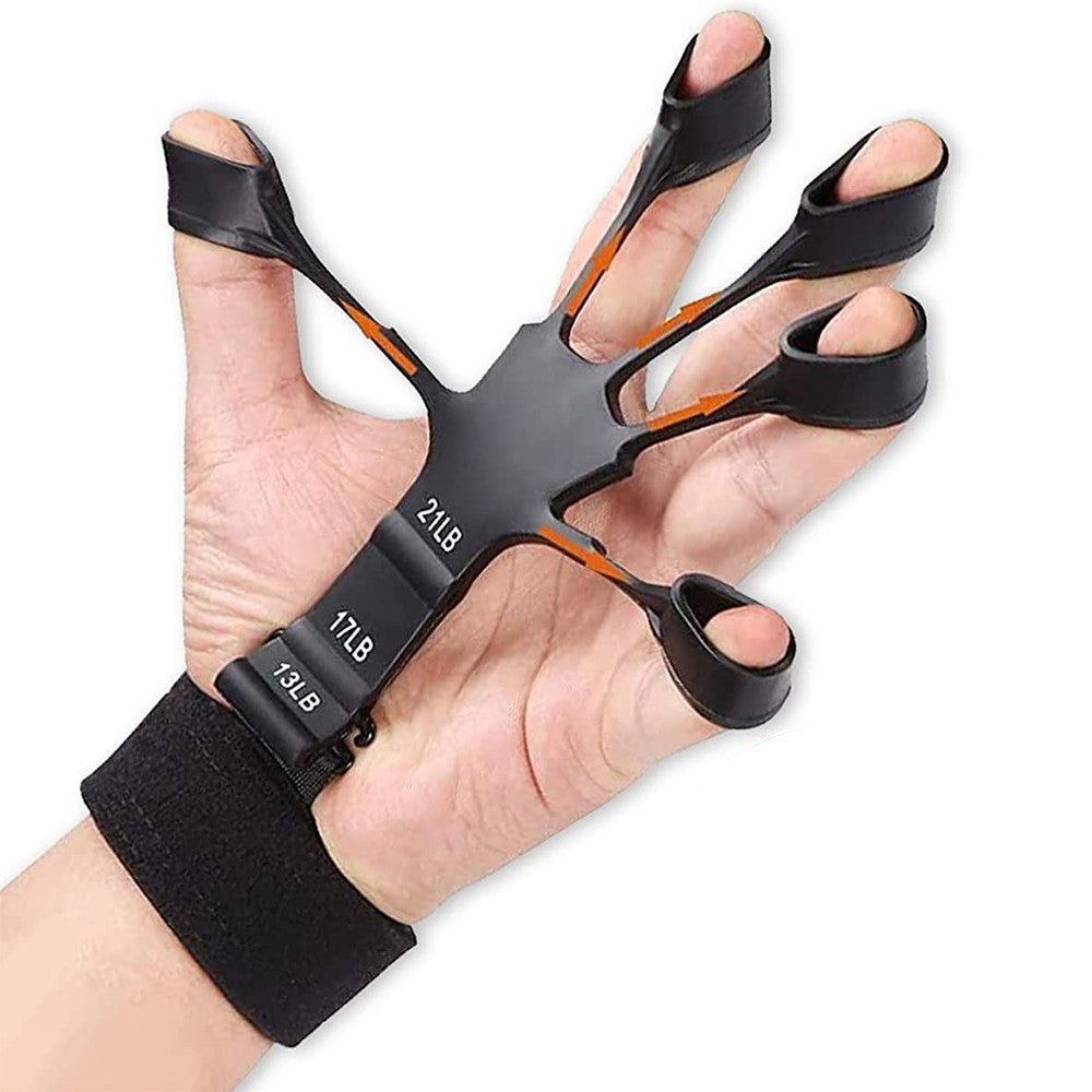 1 X Set of 2Pcs Finger Exerciser Hand Grip Strength Trainer Finger Strengthener