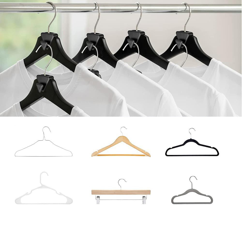 18Pcs Space Saving Hangers Clothes Hanger Connector Hooks Closet Space Saver
