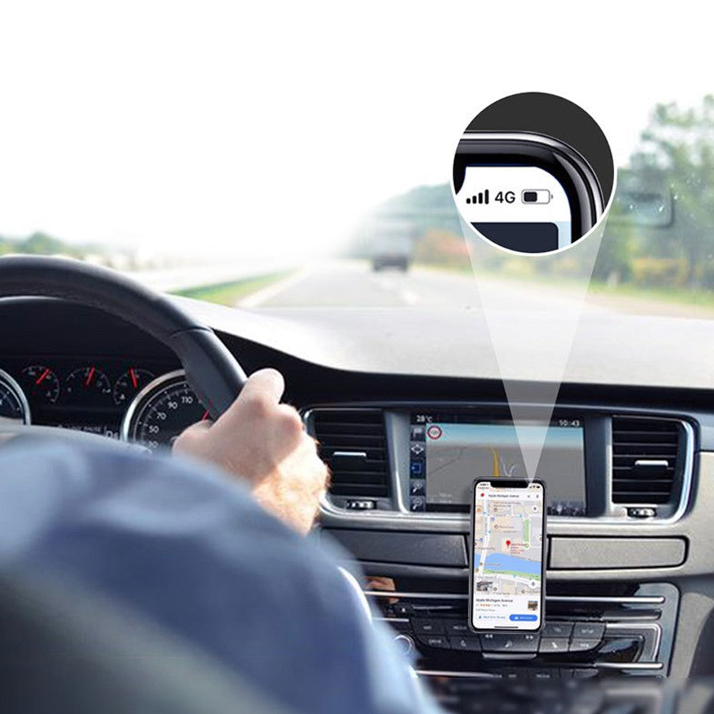 4Pcs Rotatable Car Magnetic Phone Holder Car Air Vent Phone Mount Stand Black Silver