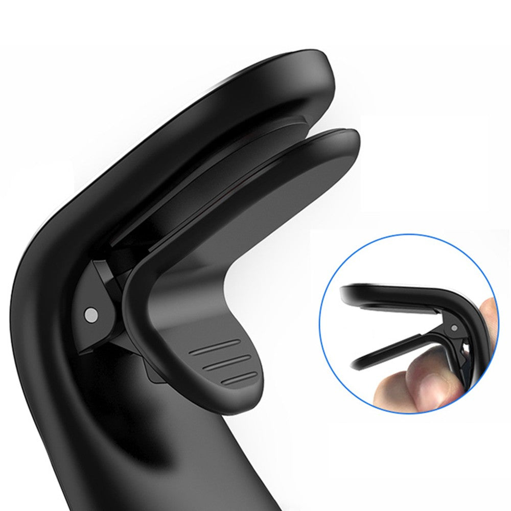 4Pcs Rotatable Car Magnetic Phone Holder Car Air Vent Phone Mount Stand Black Silver
