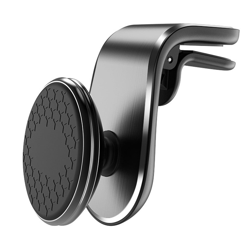 4Pcs Rotatable Car Magnetic Phone Holder Car Air Vent Phone Mount Stand Black Silver