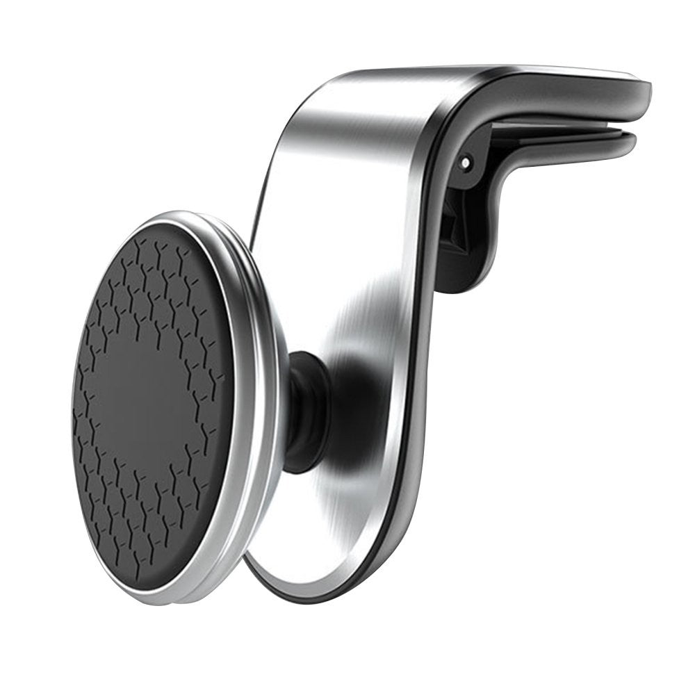 4Pcs Rotatable Car Magnetic Phone Holder Car Air Vent Phone Mount Stand Black Silver