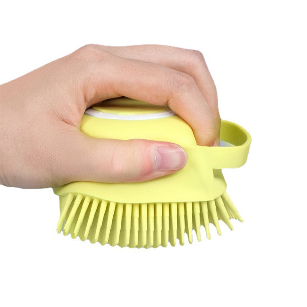 2 X Silicone Exfoliating Body Scrubber Exfoliating Shower Brush Massage Bathing Brush Yellow Blue