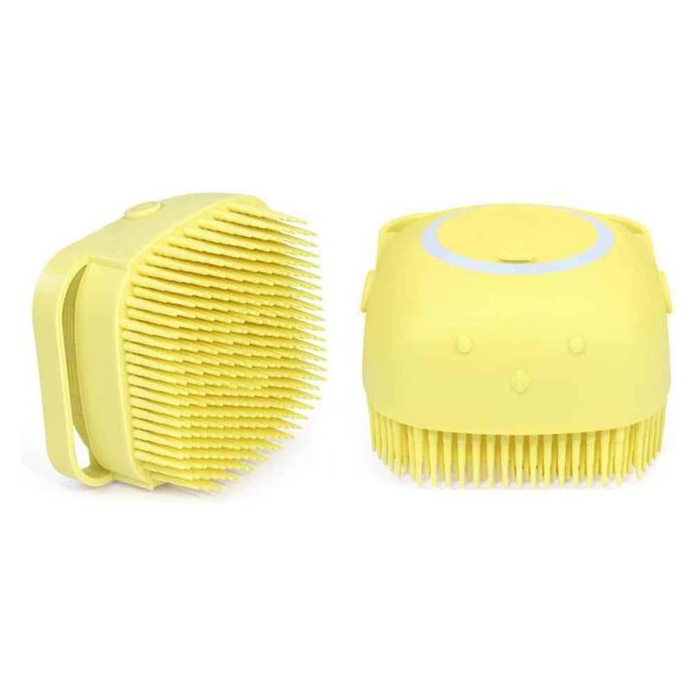 2 X Silicone Exfoliating Body Scrubber Exfoliating Shower Brush Massage Bathing Brush Yellow Blue