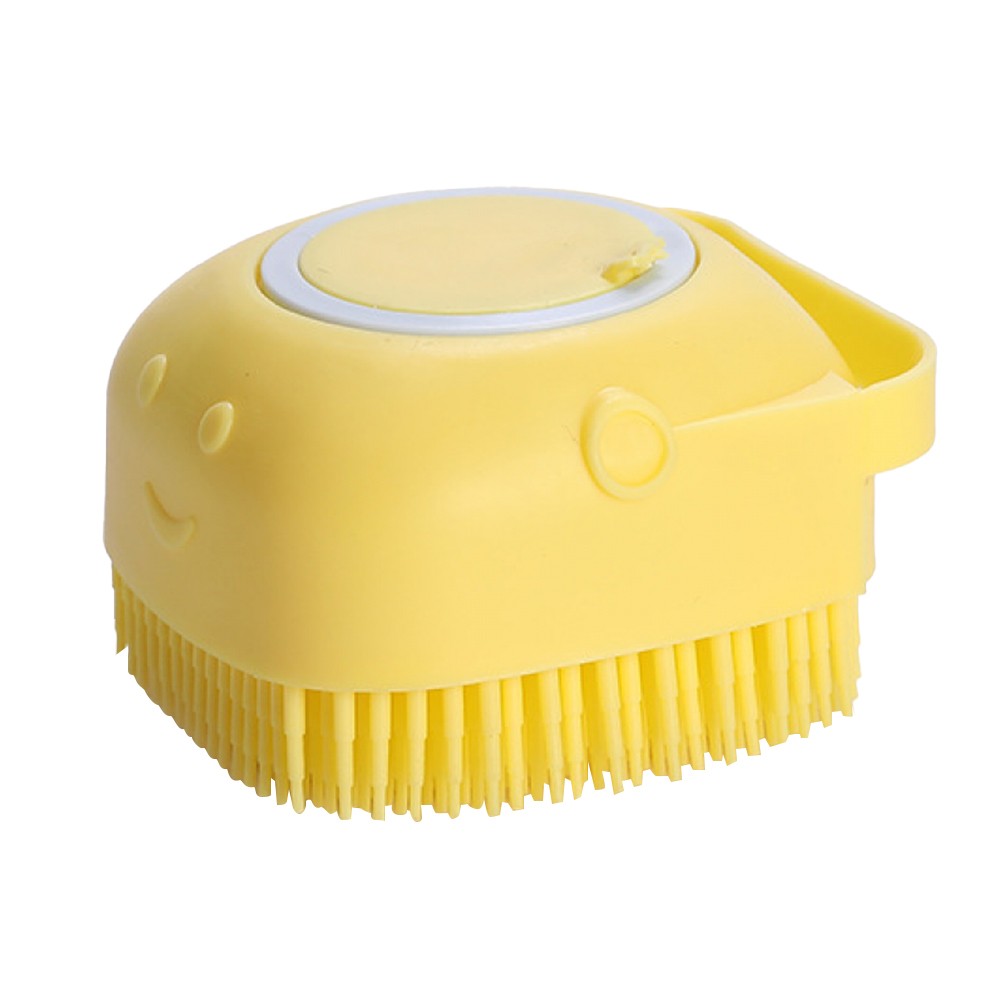 2 X Silicone Exfoliating Body Scrubber Exfoliating Shower Brush Massage Bathing Brush Yellow Blue