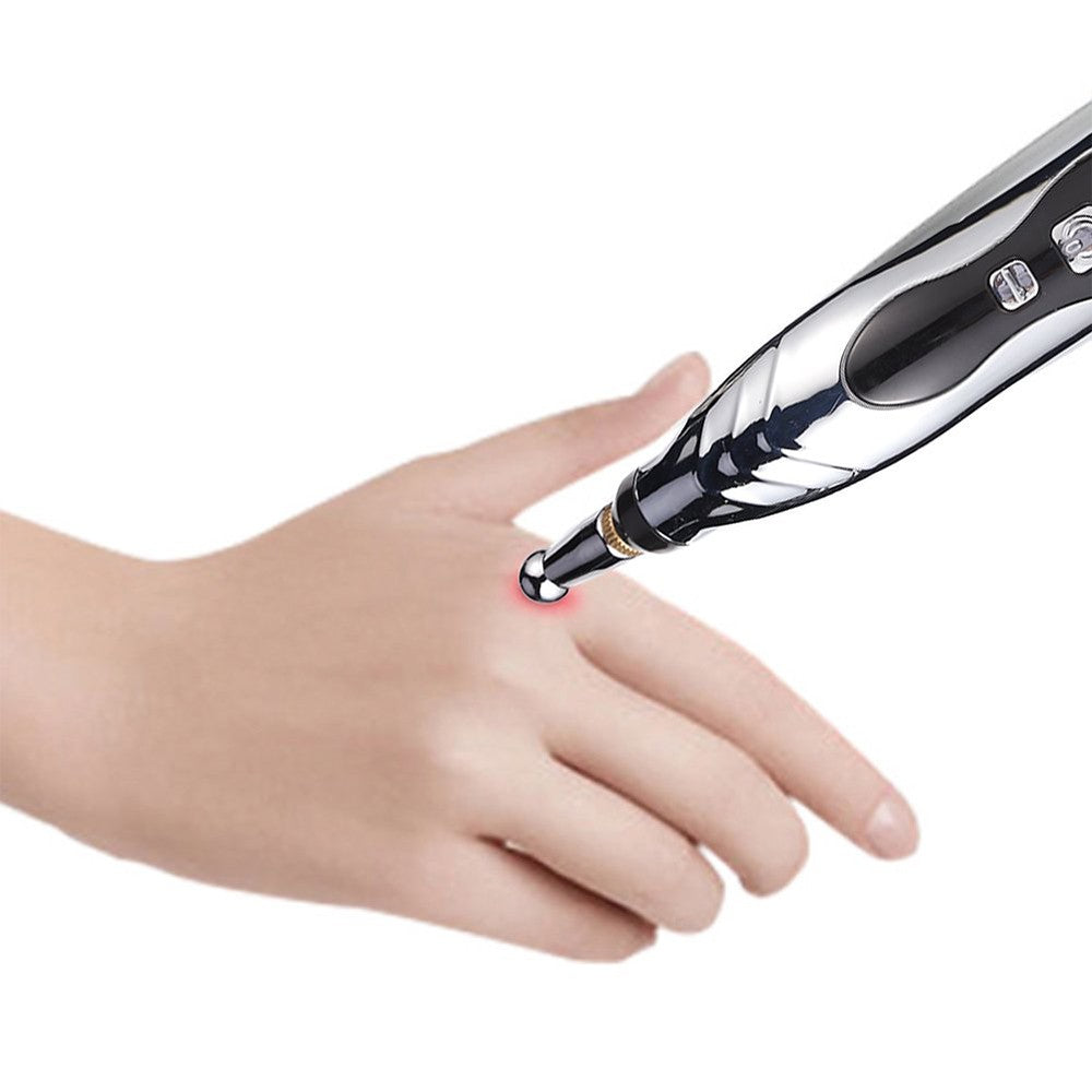 5 in 1 Electric Acupuncture Pen Meridian Energy Pulse Massage Pen Body Head Neck Massager Pain Relief Therapy