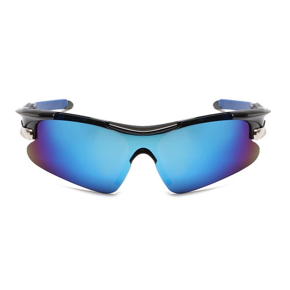 Adult Sports Sunglasses Windproof Cycling Sunglasses UV Protection Glasses Blue