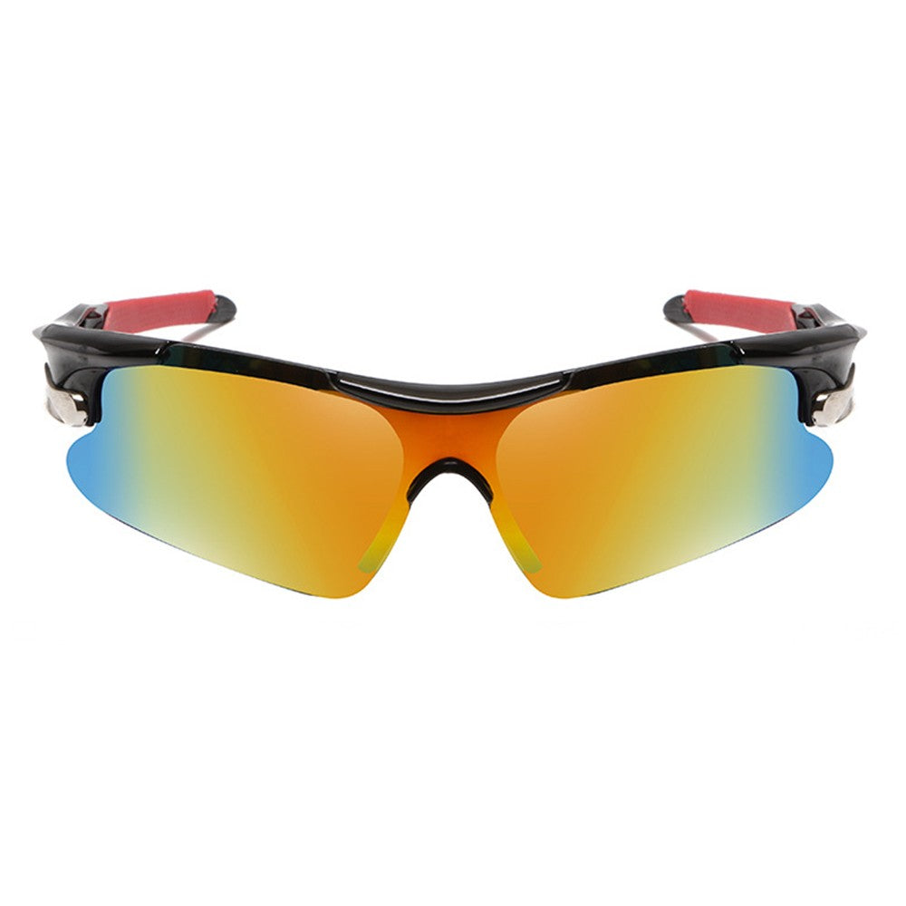 Adult Sports Sunglasses Windproof Cycling Sunglasses UV Protection Glasses Yellow