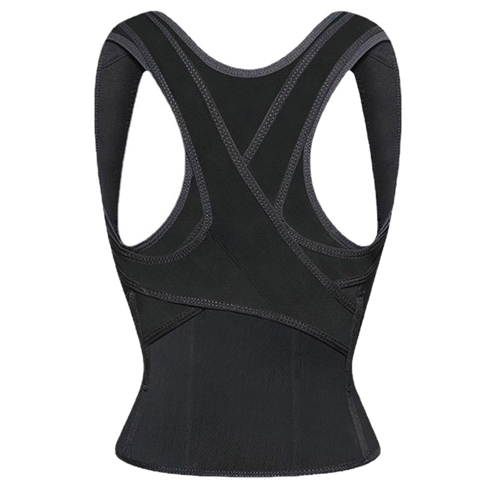 XL Adjustable Back Posture Corrector Back Posture Brace Lumbar Back Support Belt Shoulder Brace