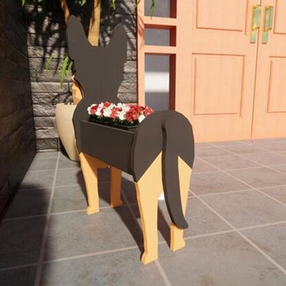 Dog Shaped Planter Plant Flower Pot PVC Plant Container Holder Garden Decoration Style 5