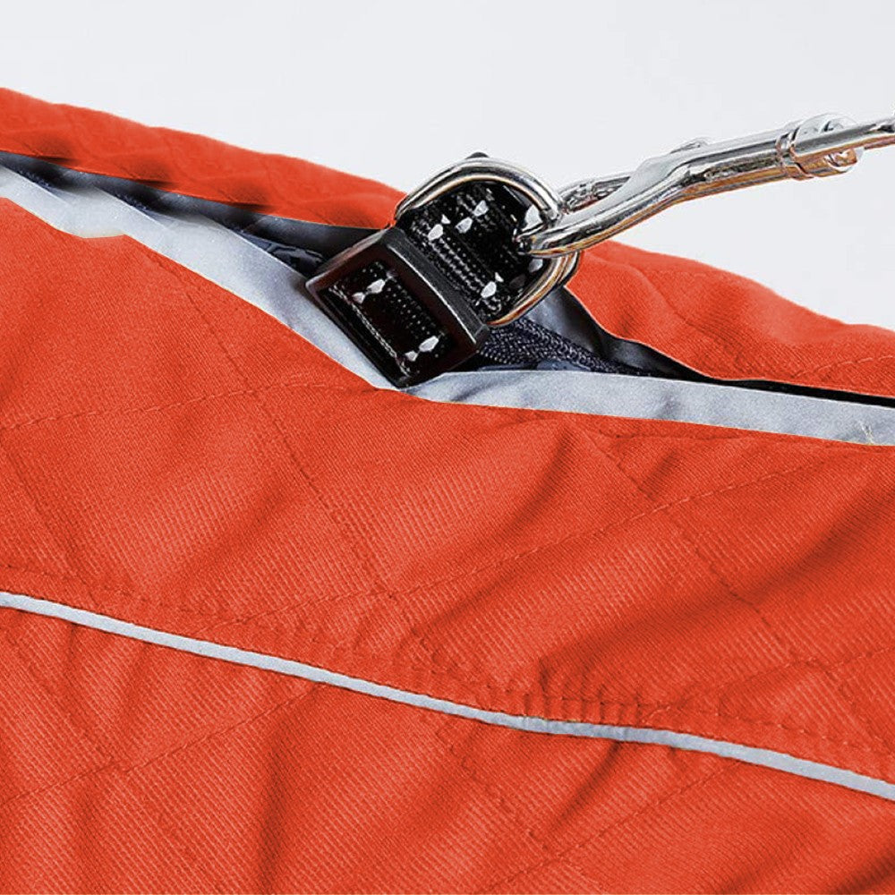 L Winter Warm Dog Coats Dog Jacket Windproof Vest Reflective Pet Apparel Orange