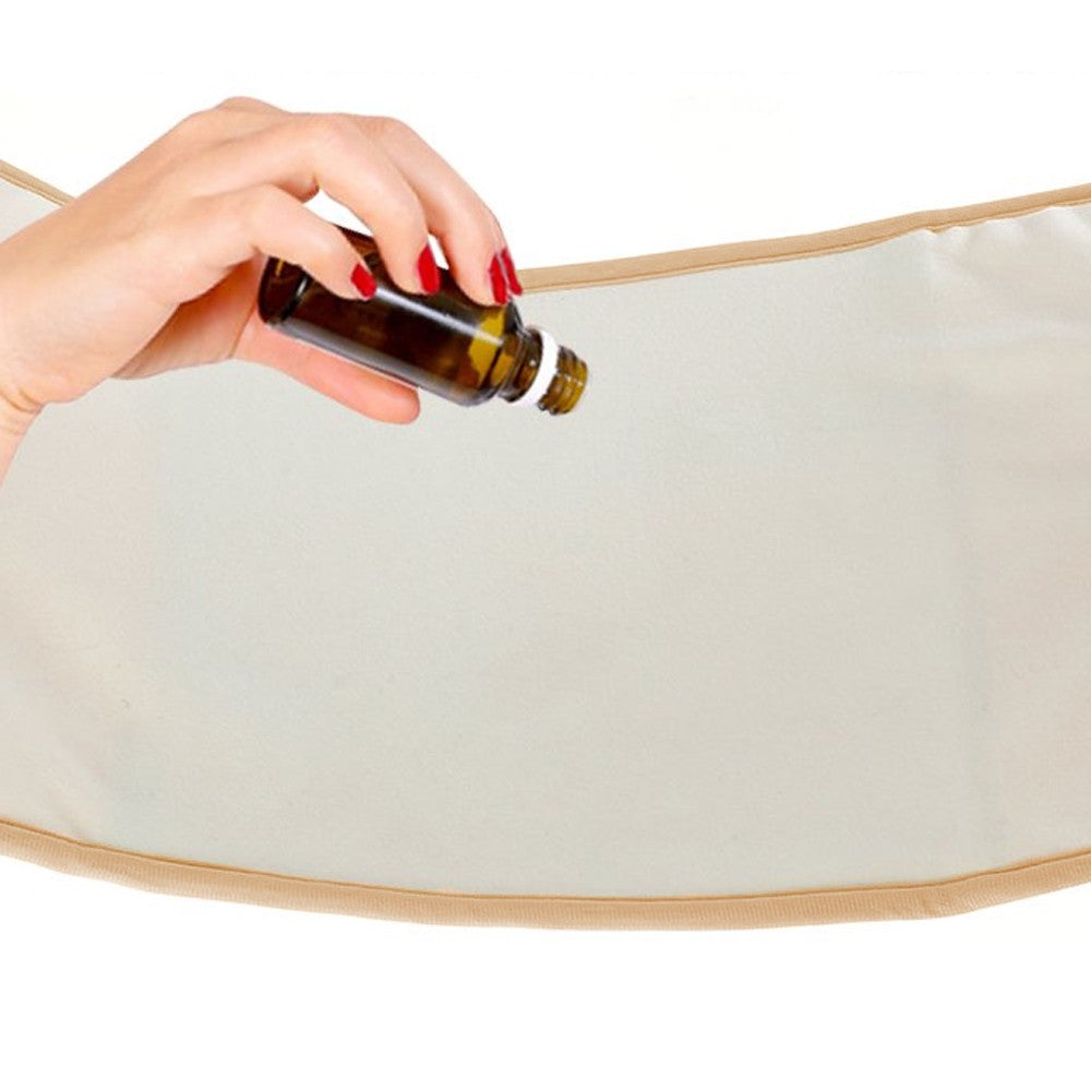2Pcs Reusable Castor Oil Pack Wrap Castor Oil Pack Kit for Waist and Neck Adjustable Elastic Strap Khaki