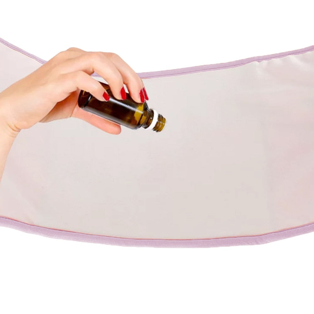 2Pcs Reusable Castor Oil Pack Wrap Castor Oil Pack Kit for Waist and Neck Adjustable Elastic Strap Pink