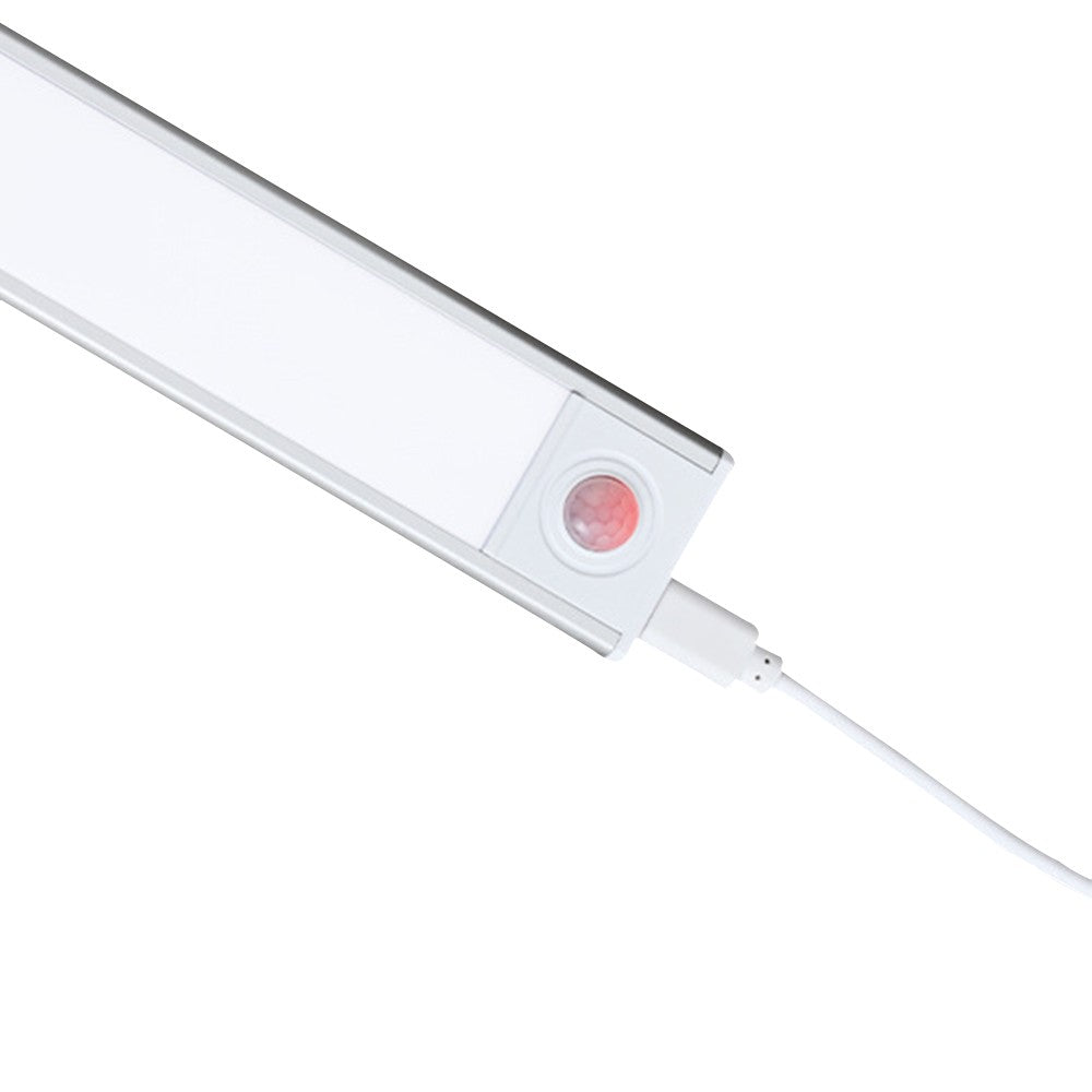 40cm Under Closet LED Motion Sensor Light Rechargeable Dimmable Cabinet Lamp Silver