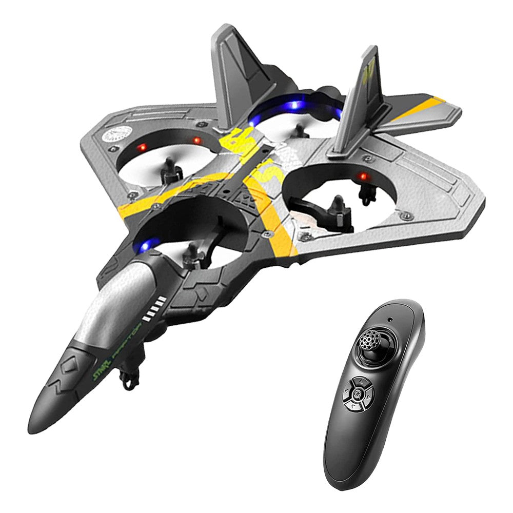 V17 Remote Control Stunt Plane 2.4 GHz RC Airplanes Helicopter Quadcopter with LED Lights Silver