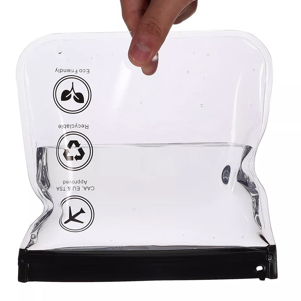 4Pcs TSA Approved Clear Toiletry Bag Travel Cosmetic Bag Liquids Bottles Bag with Hand Rope