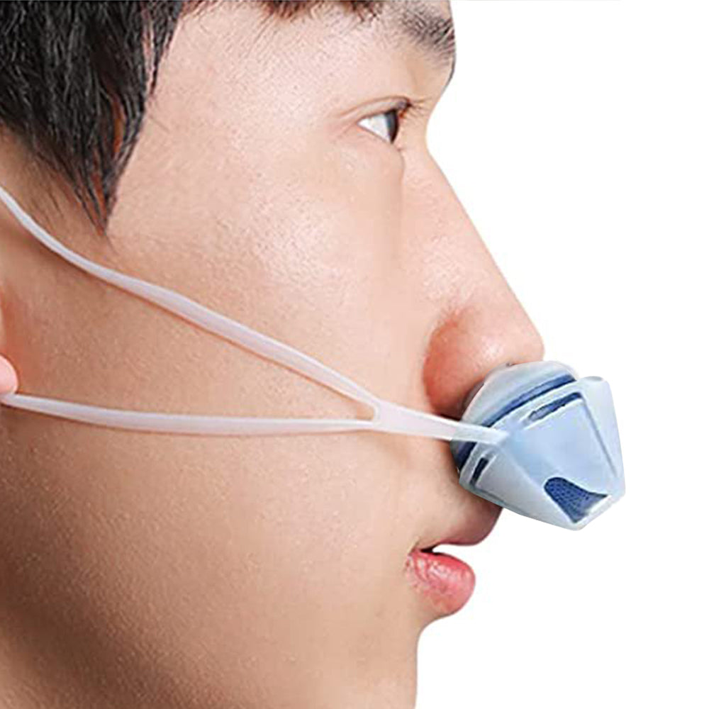 Electric Anti Snoring Device Sleep Noise Stop Snore Aid Stopper Blue