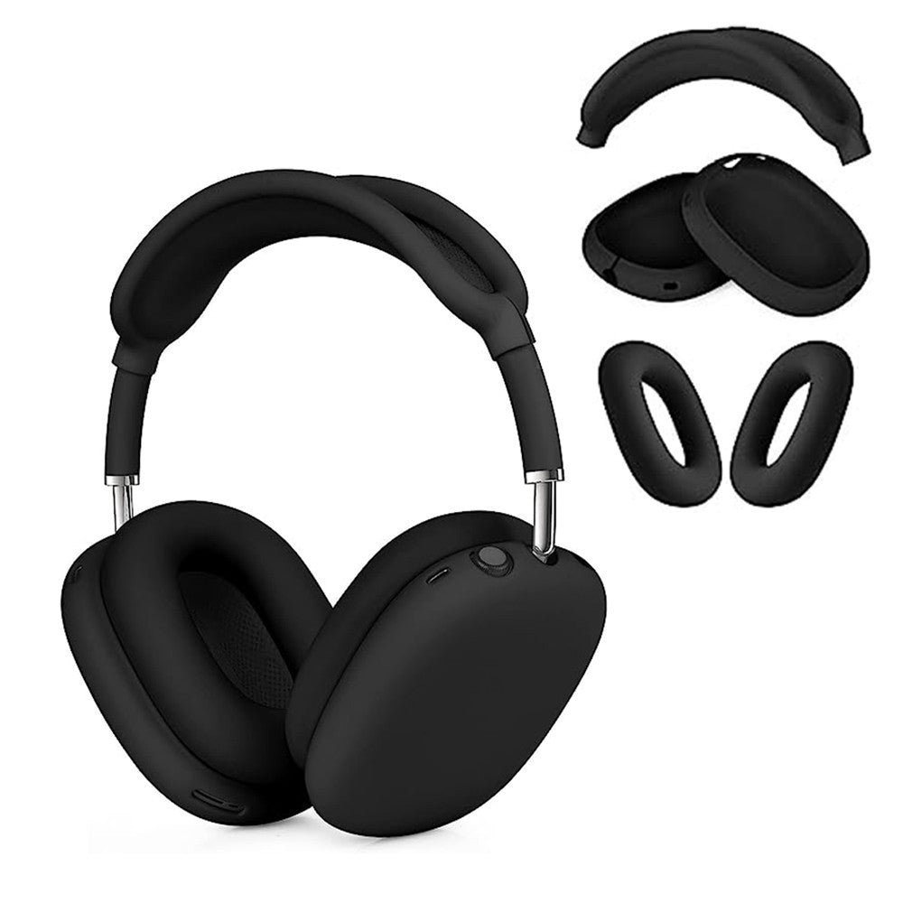 For Apple AirPods Max Headphones Case Full Set Silicone Protective Cover Black