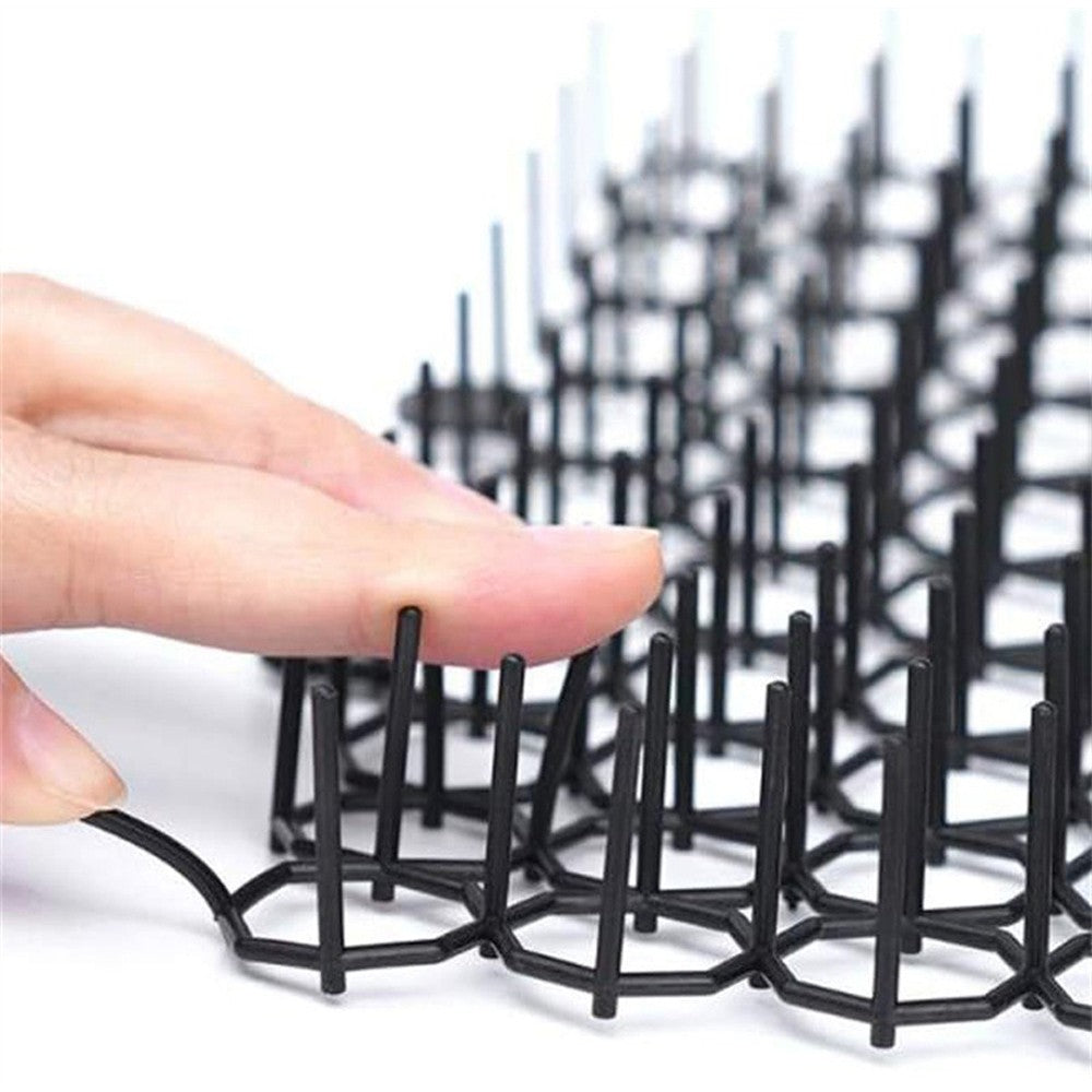 12Pcs Cat Scat Spike Mat Cat Repellent Cat Deterrent Mat Anti-Cat Thorn Grids