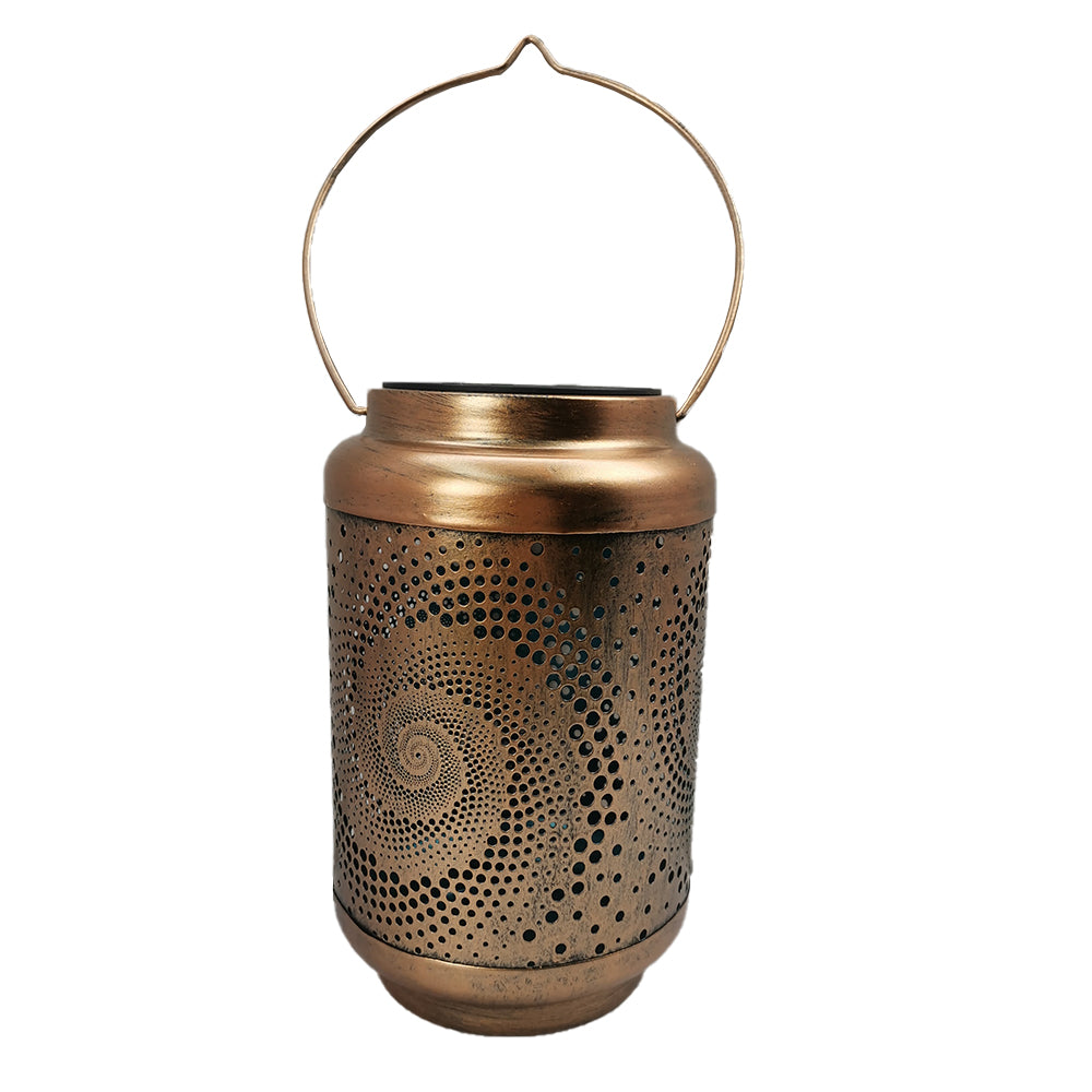 Solar Lantern Light Outdoor Hanging Lantern Patio Christmas Decorations Copper